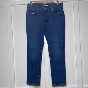 Levi's Classic Straight Jeans Dark‎ Wash Mid Rise Size 31 392500061
